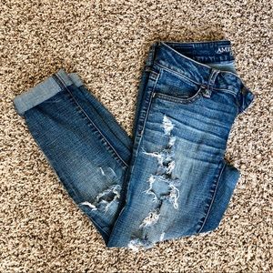 AE distressed jeggings